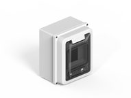 Caja IP65 p/4 polos DIN - blanco